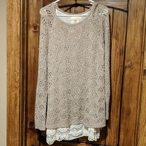 Long detail sweater